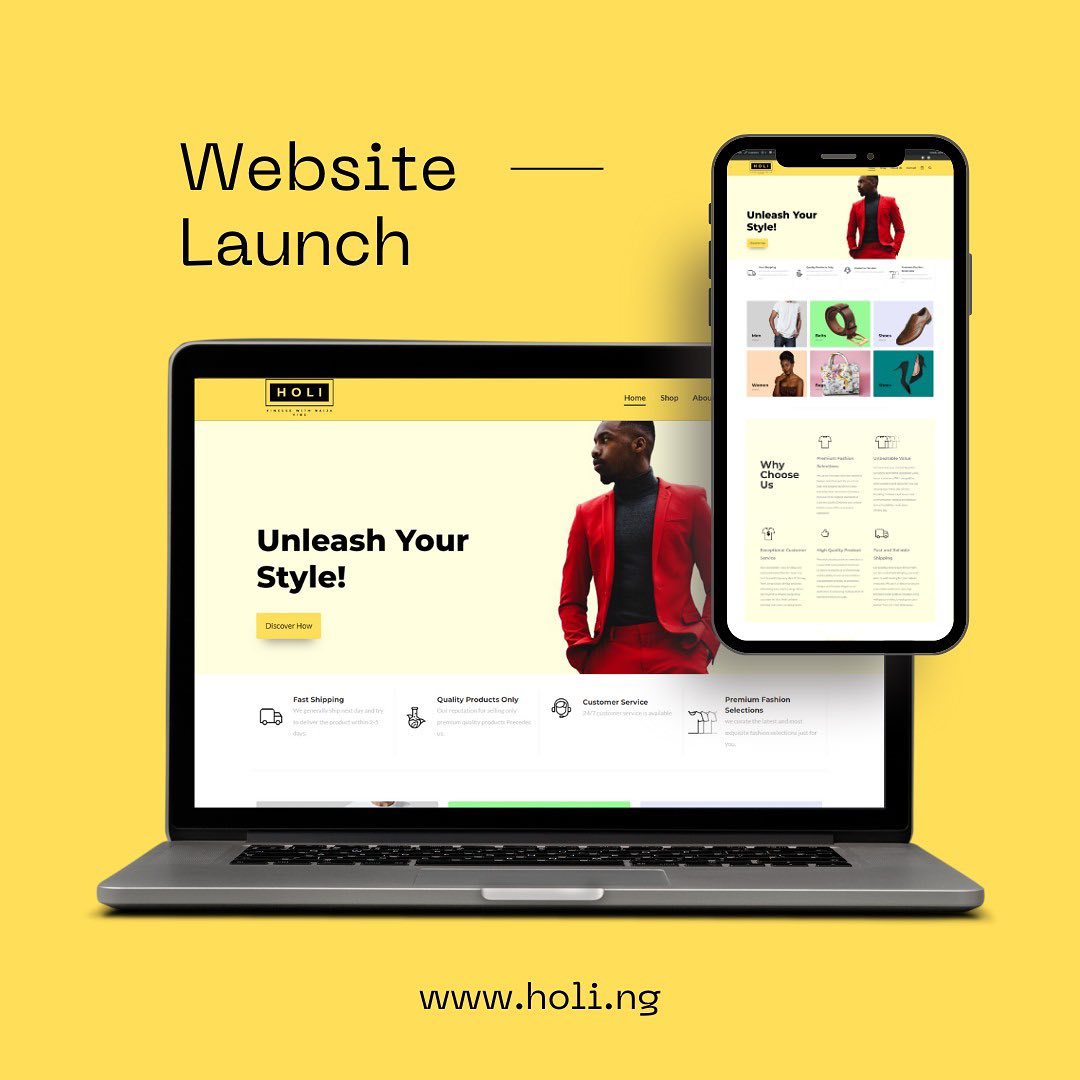 Hey everyone, exciting news! Our website👩💻 Www.Holi.ng is now officially open for business.
It's super user-friendly, making shopping a breeze.
Check it out and let us know what you think! 😊
Website design by @ifedesignstudio